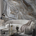 Neutral Marble Texture Abstract Wall Mural