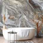 Neutral Marble Texture Abstract Wall Mural
