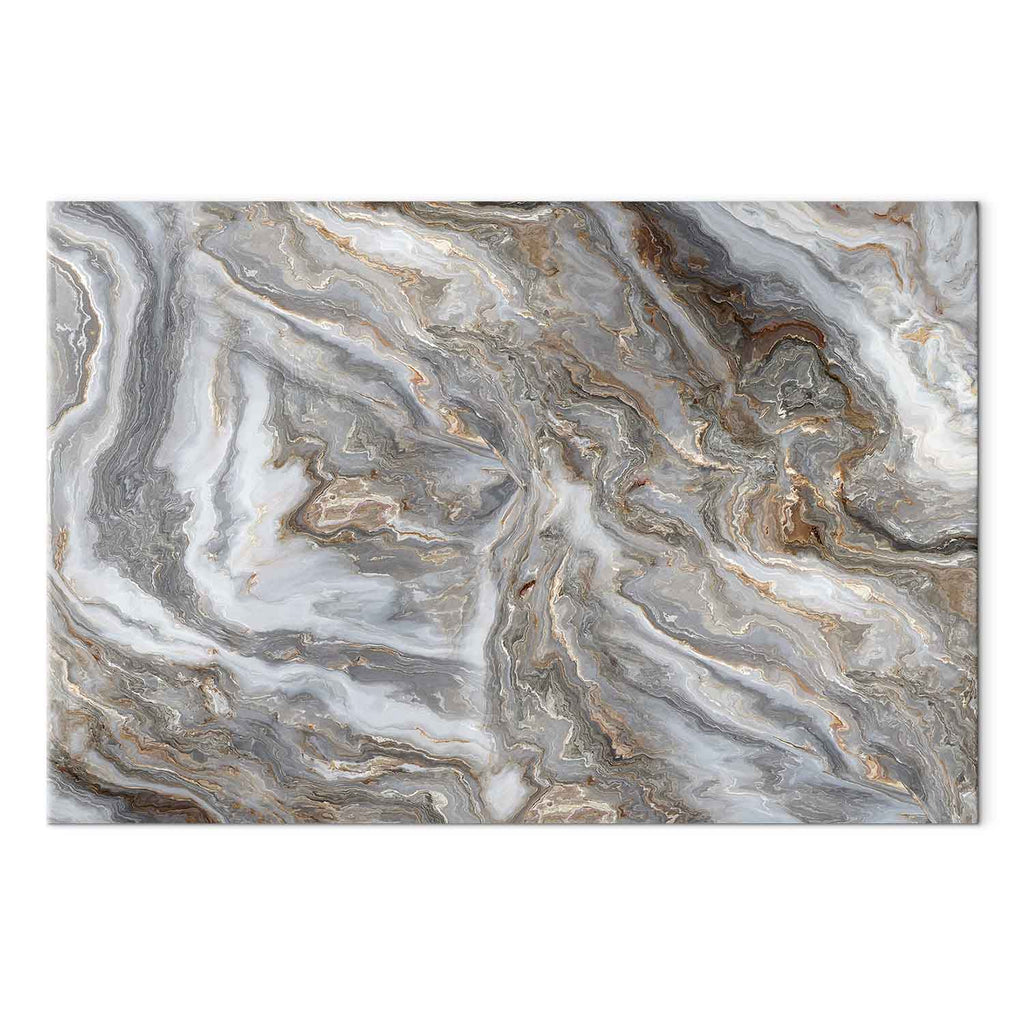 Neutral Marble Abstraction Canvas Print
