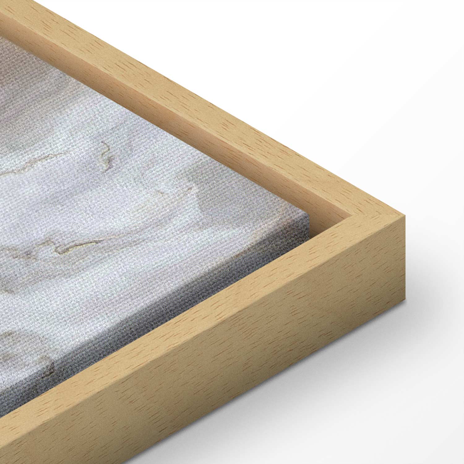 Neutral Marble Abstraction Canvas Print