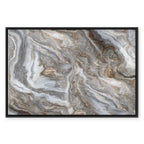 Neutral Marble Abstraction Canvas Print