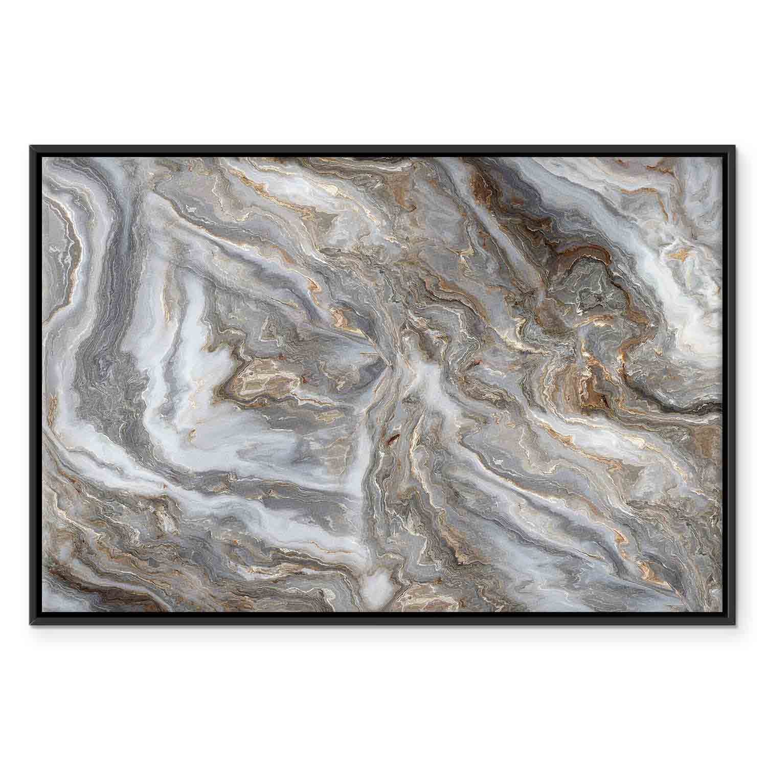 Neutral Marble Abstraction Canvas Print