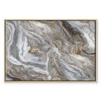 Neutral Marble Abstraction Canvas Print