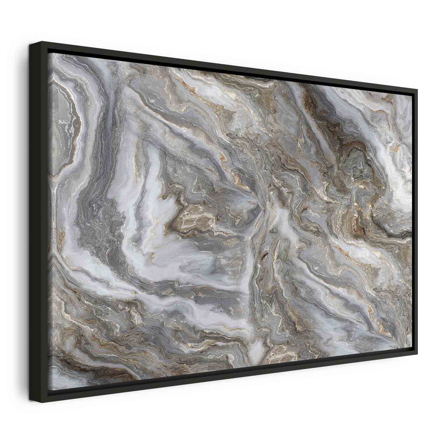 Neutral Marble Abstraction Canvas Print