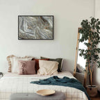 Neutral Marble Abstraction Canvas Print