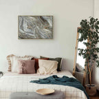 Neutral Marble Abstraction Canvas Print