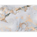 Wall Mural White Stone Elegant Marble With Golden Highlights