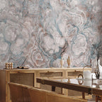 Pastel Marble Flower Wall Mural