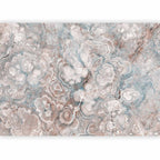 Wall Mural Marble Flowers - Natural Stone Structures in Pastel Colours