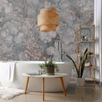 Pastel Marble Flower Wall Mural