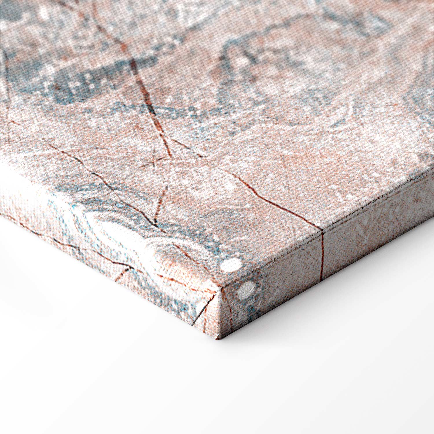 Pastel Marble Flower Abstract Canvas Print