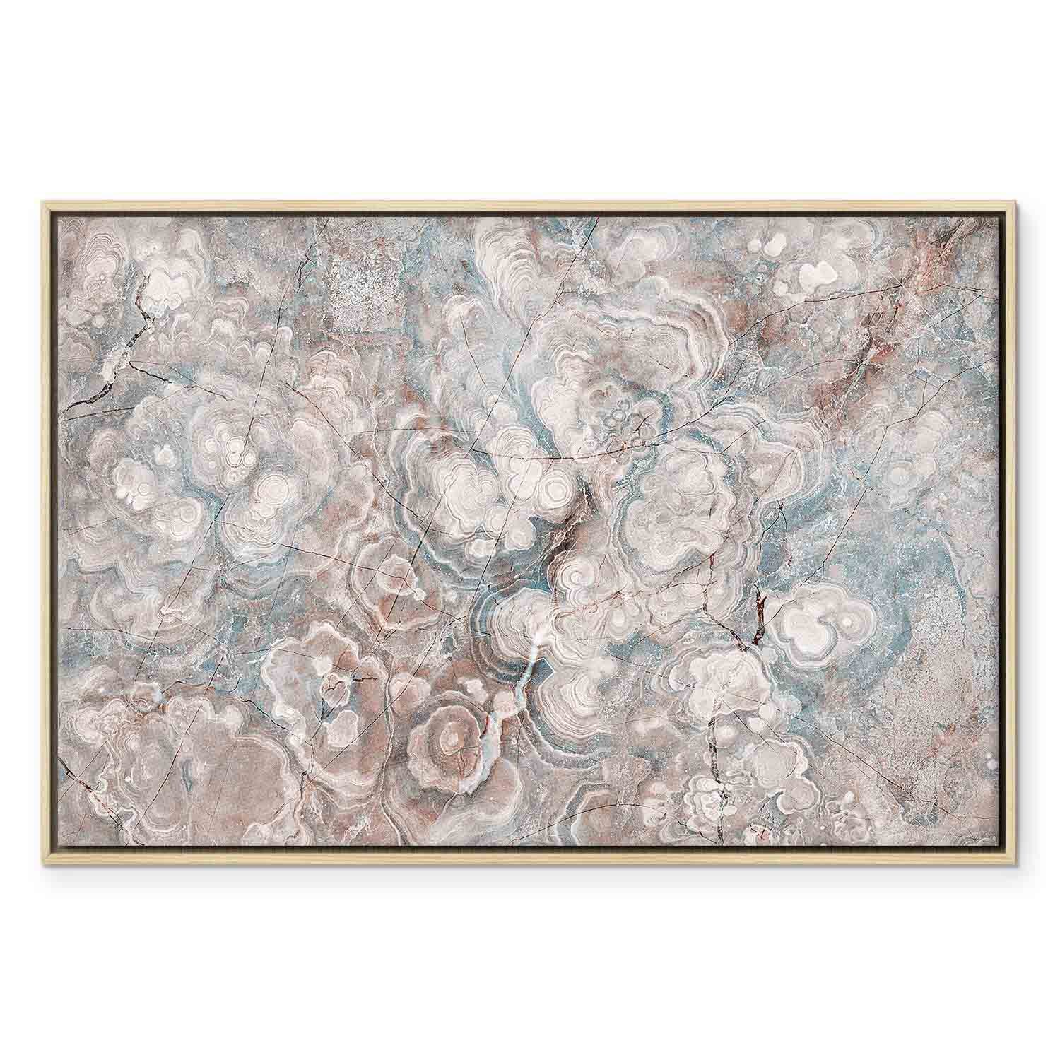 Pastel Marble Flower Abstract Canvas Print