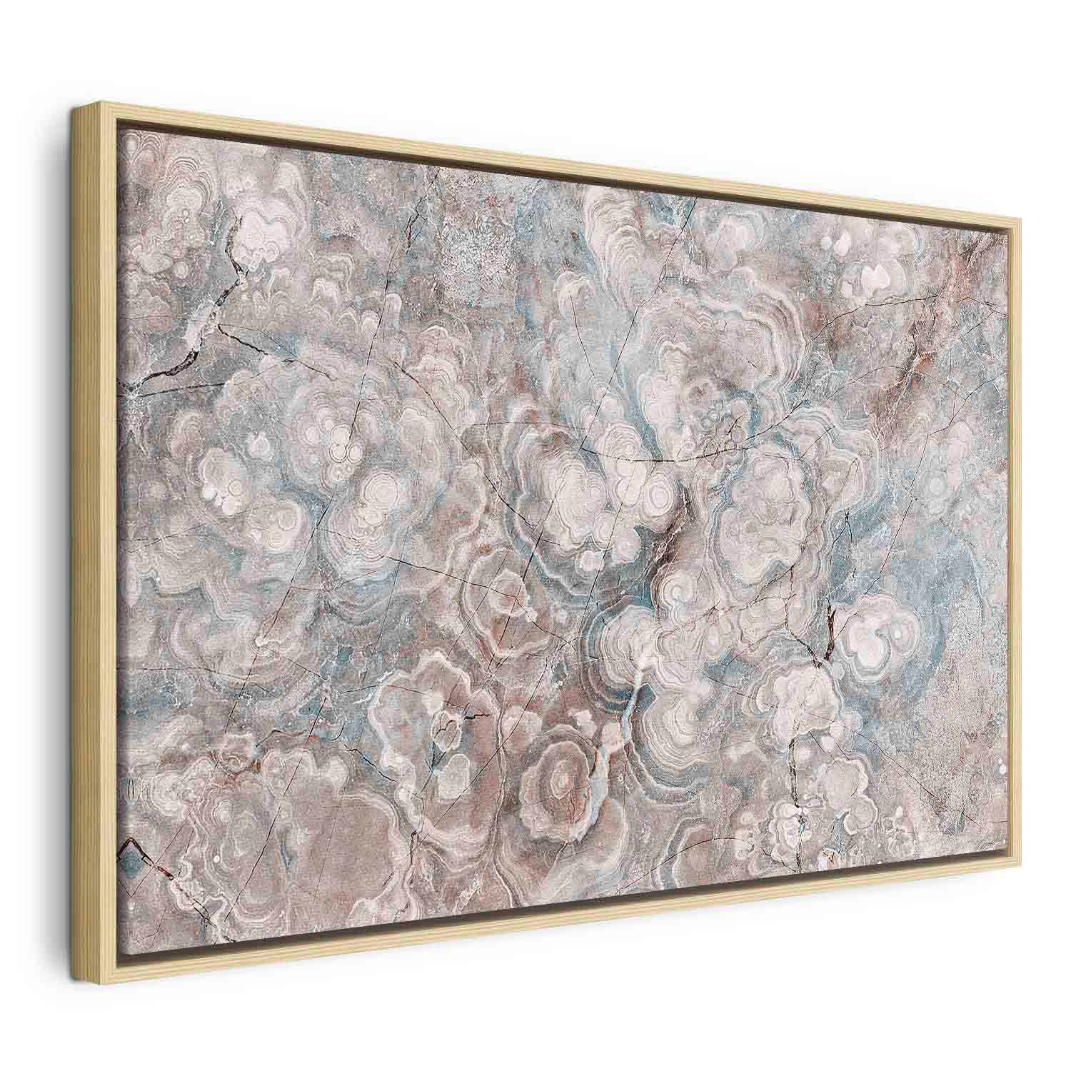 Pastel Marble Flower Abstract Canvas Print
