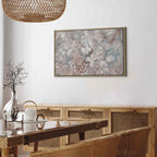 Pastel Marble Flower Abstract Canvas Print