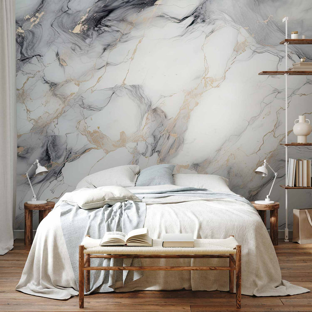 Neutral Marble Stone Structures Wall Mural