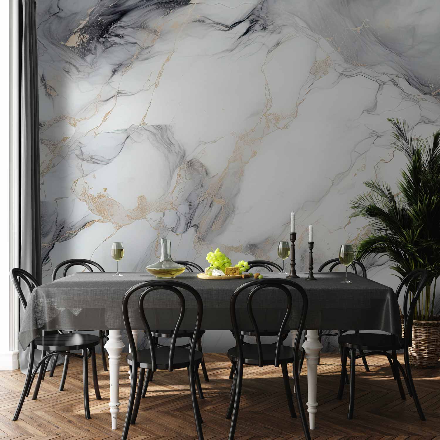 Wall Mural - Elegant Marble - Stone Structures in Neutral Colours