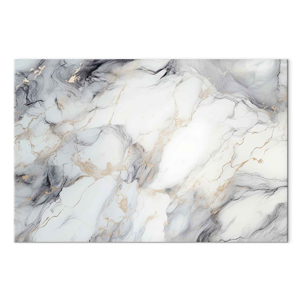 Neutral Marble Stone Structure Abstract Canvas Print