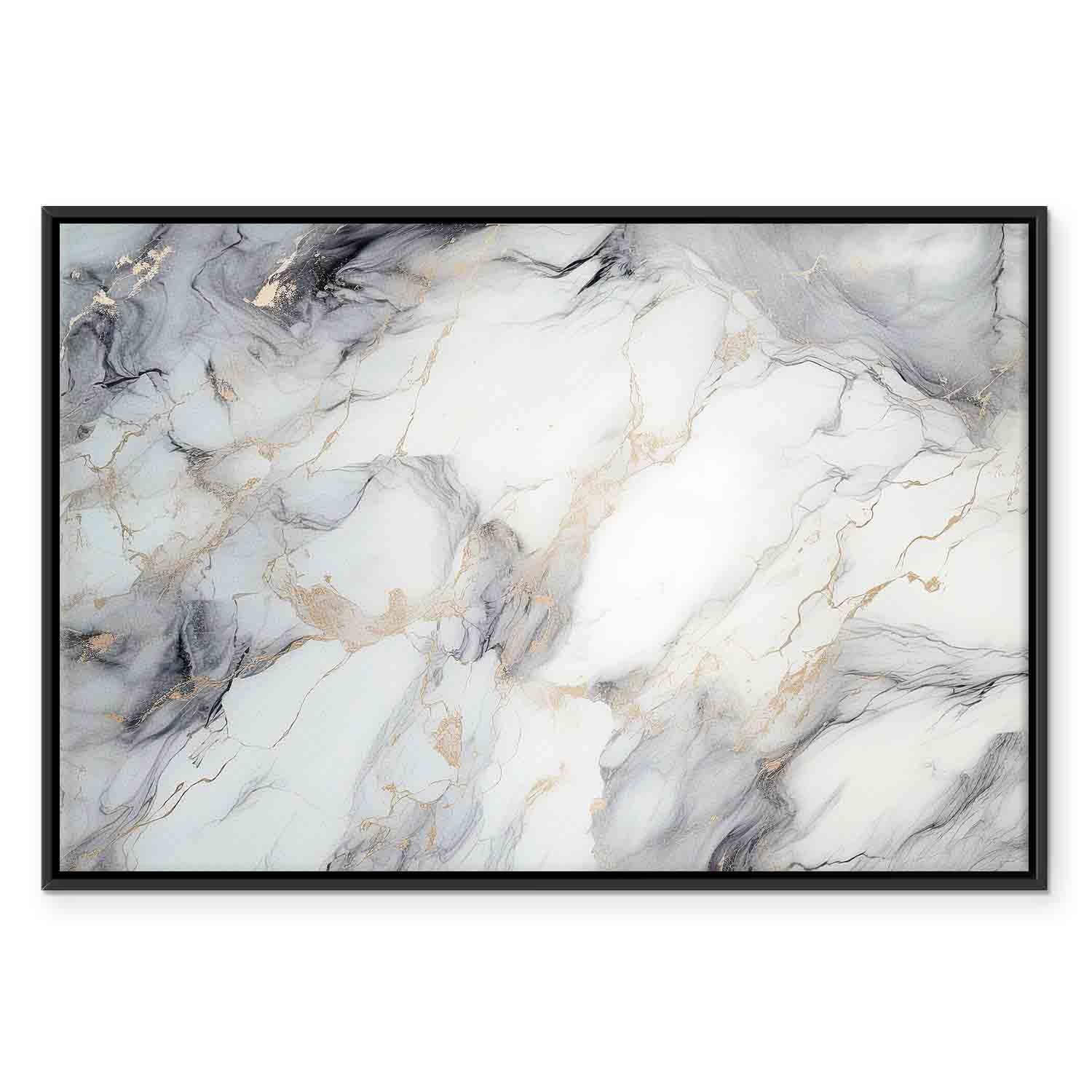 Neutral Marble Stone Structure Abstract Canvas Print