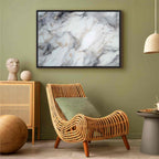 Neutral Marble Stone Structure Abstract Canvas Print