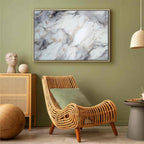 Neutral Marble Stone Structure Abstract Canvas Print