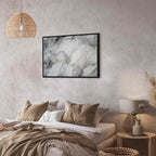 Neutral Marble Stone Structure Abstract Canvas Print