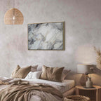 Neutral Marble Stone Structure Abstract Canvas Print