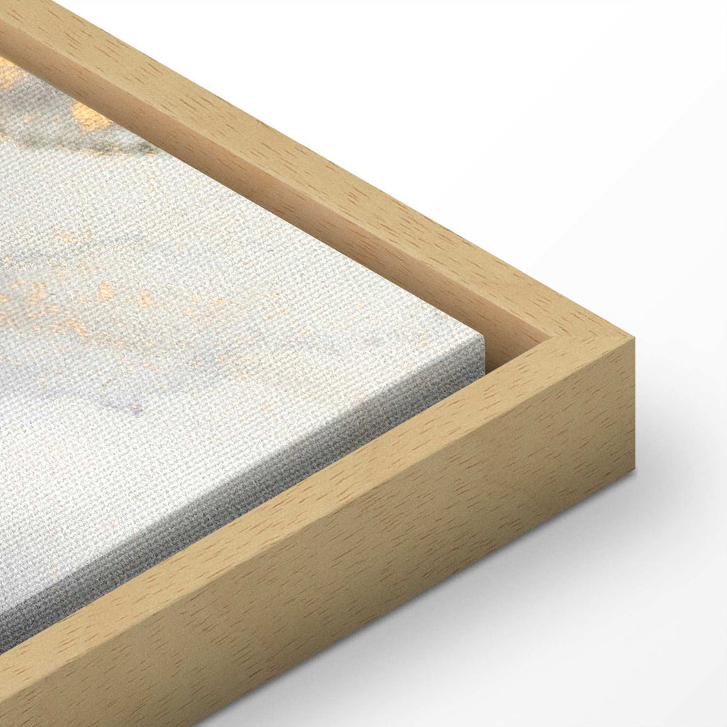 Golden Marble Abstract Pattern Canvas Print