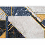 Wall Mural Expressive Pattern in Gold and Garnet