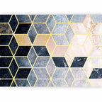 Wall Mural - Blue Geometric Pattern (Abstract)