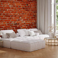 Retro Red Brick Wall Wall Mural