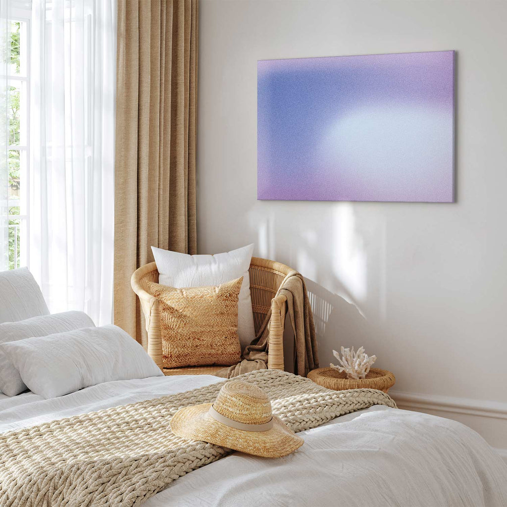 Violet Gradient Abstract Canvas Print