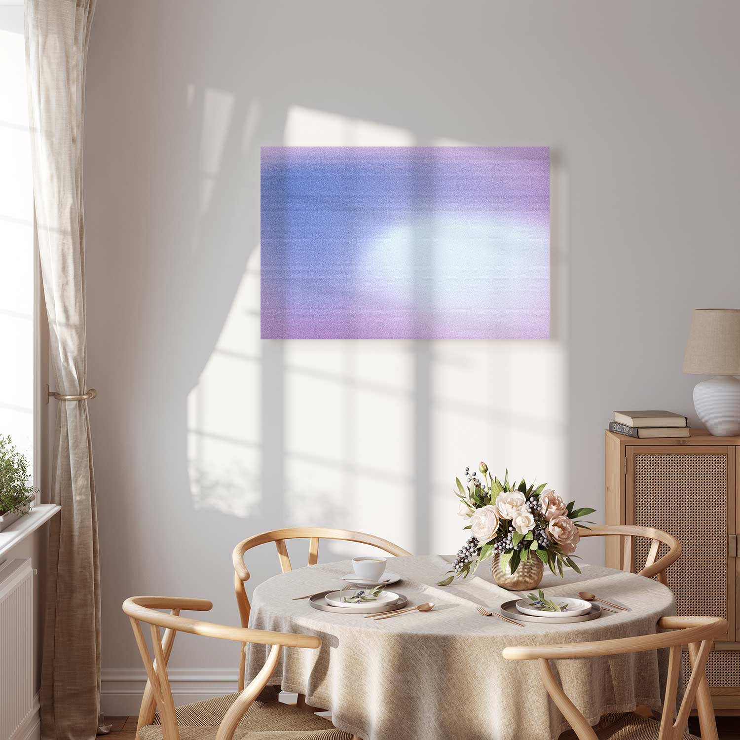 Violet Gradient Abstract Canvas Print