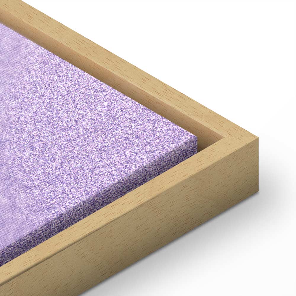 Canvas Print Heather Mist - Delicate Violet Gradient