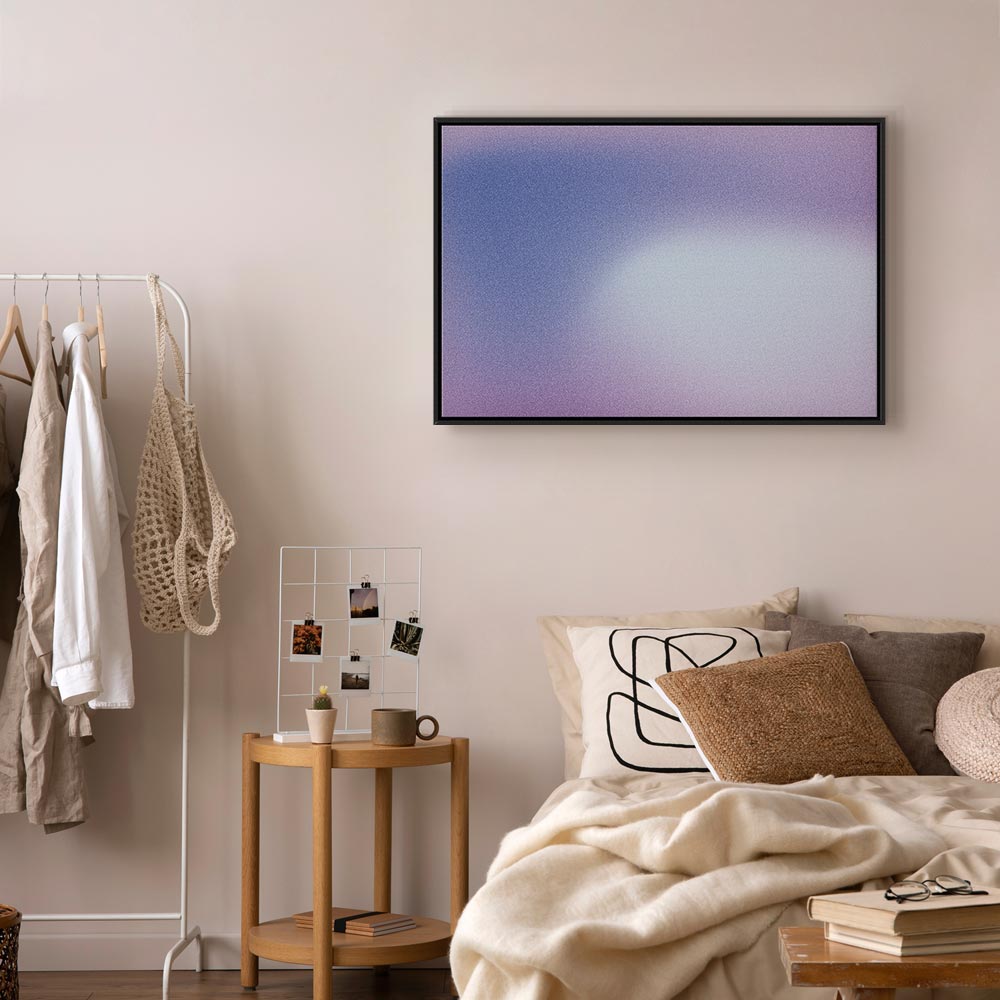 Canvas Print Heather Mist - Delicate Violet Gradient
