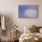 Canvas Print Heather Mist - Delicate Violet Gradient