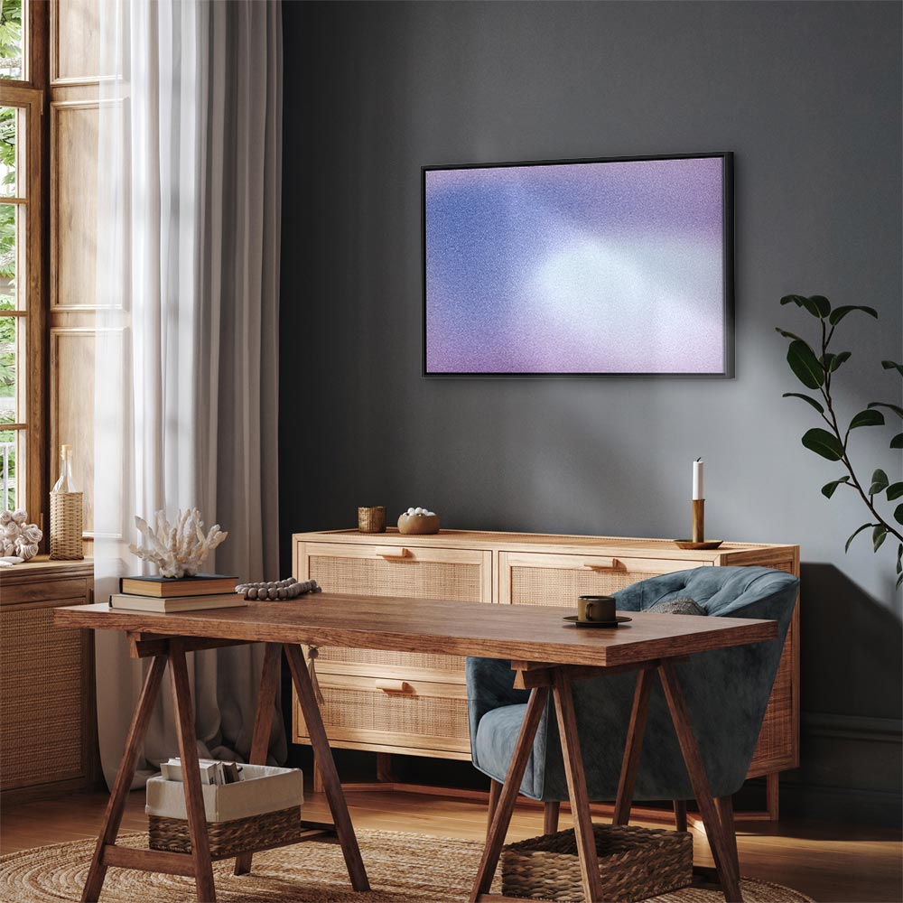 Canvas Print Heather Mist - Delicate Violet Gradient