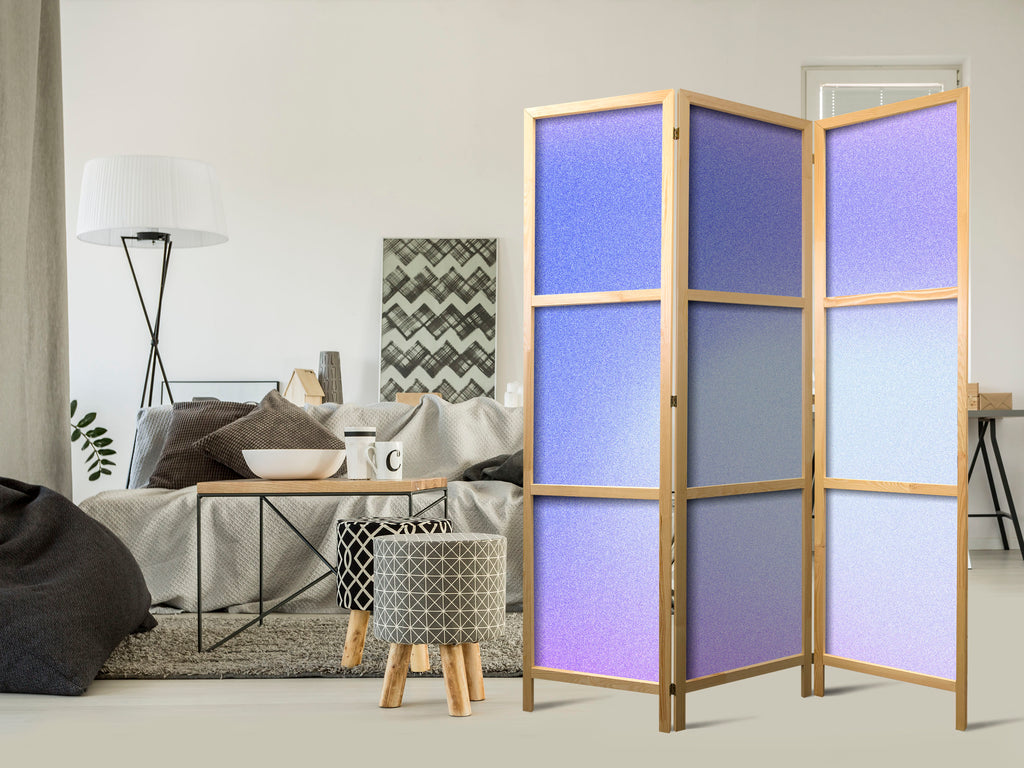 Japanese Room Divider - Violet Gradient 3-Panel