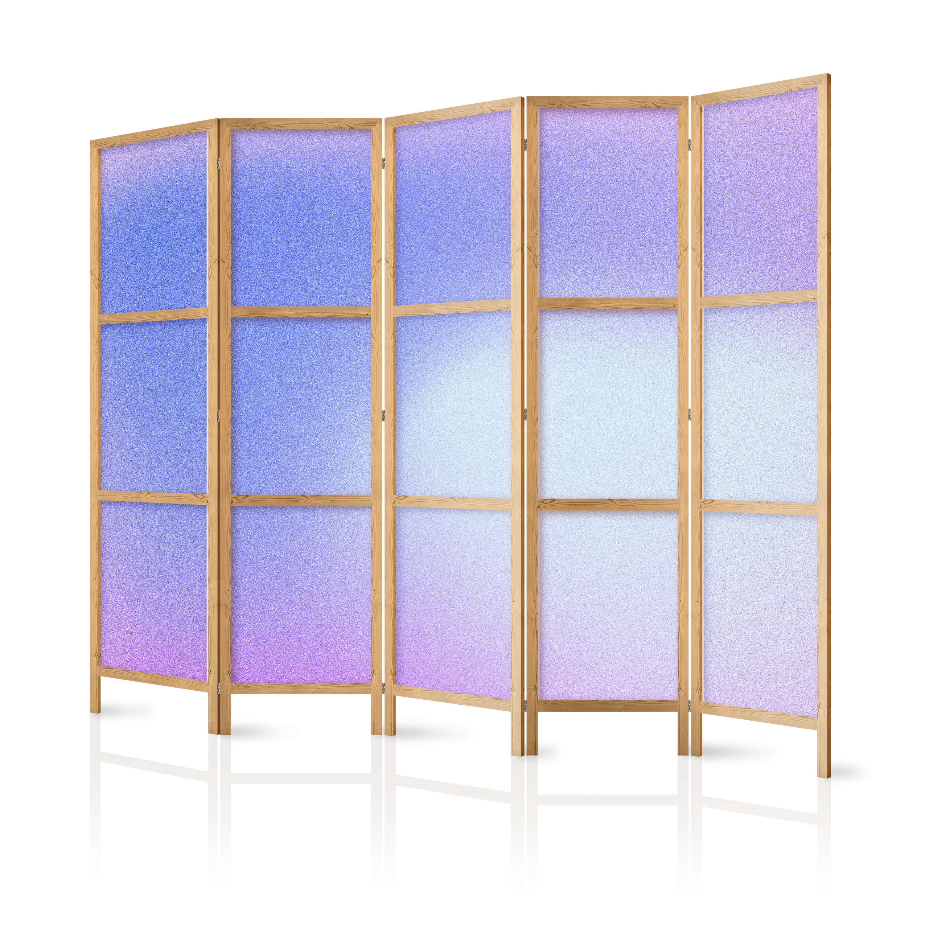 Japanese Room Divider Violet Gradient 5-Panel