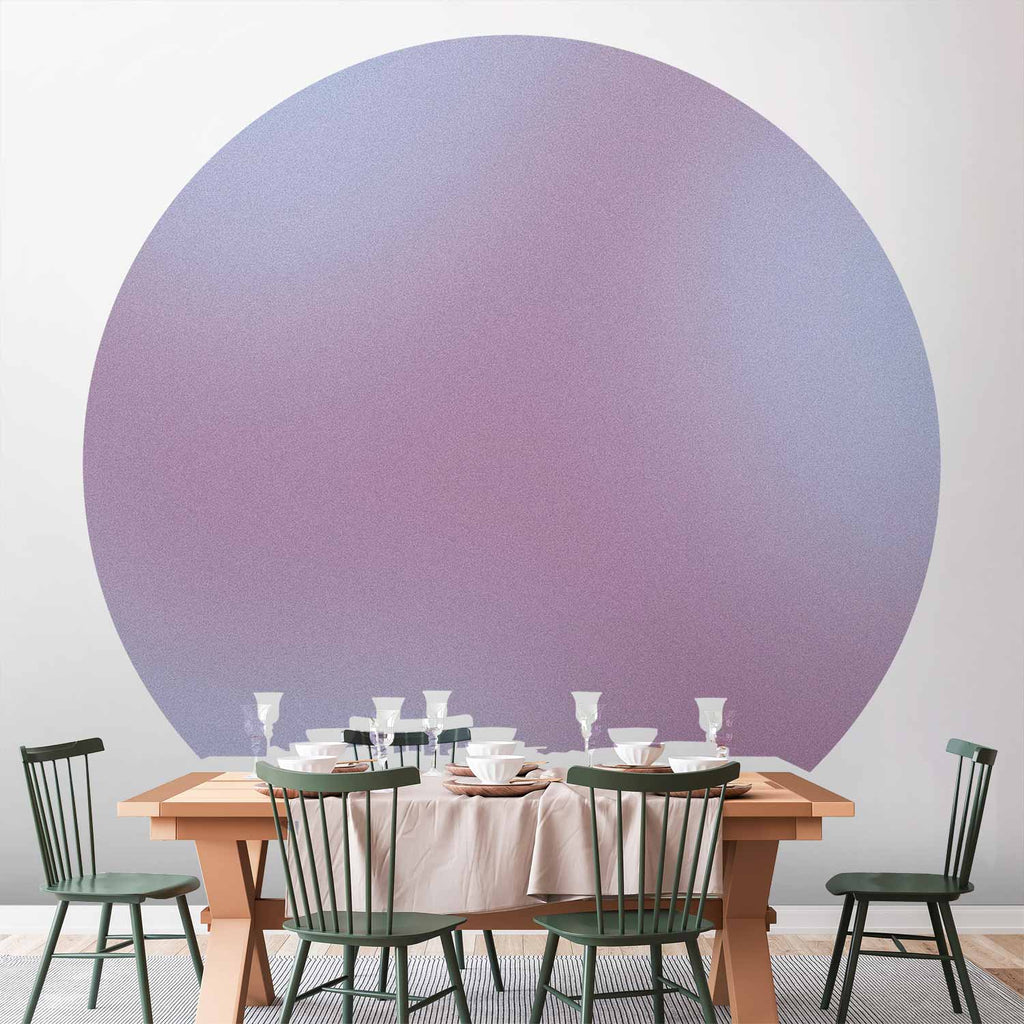 Nostalgic Gradient Abstract Round Wall Mural