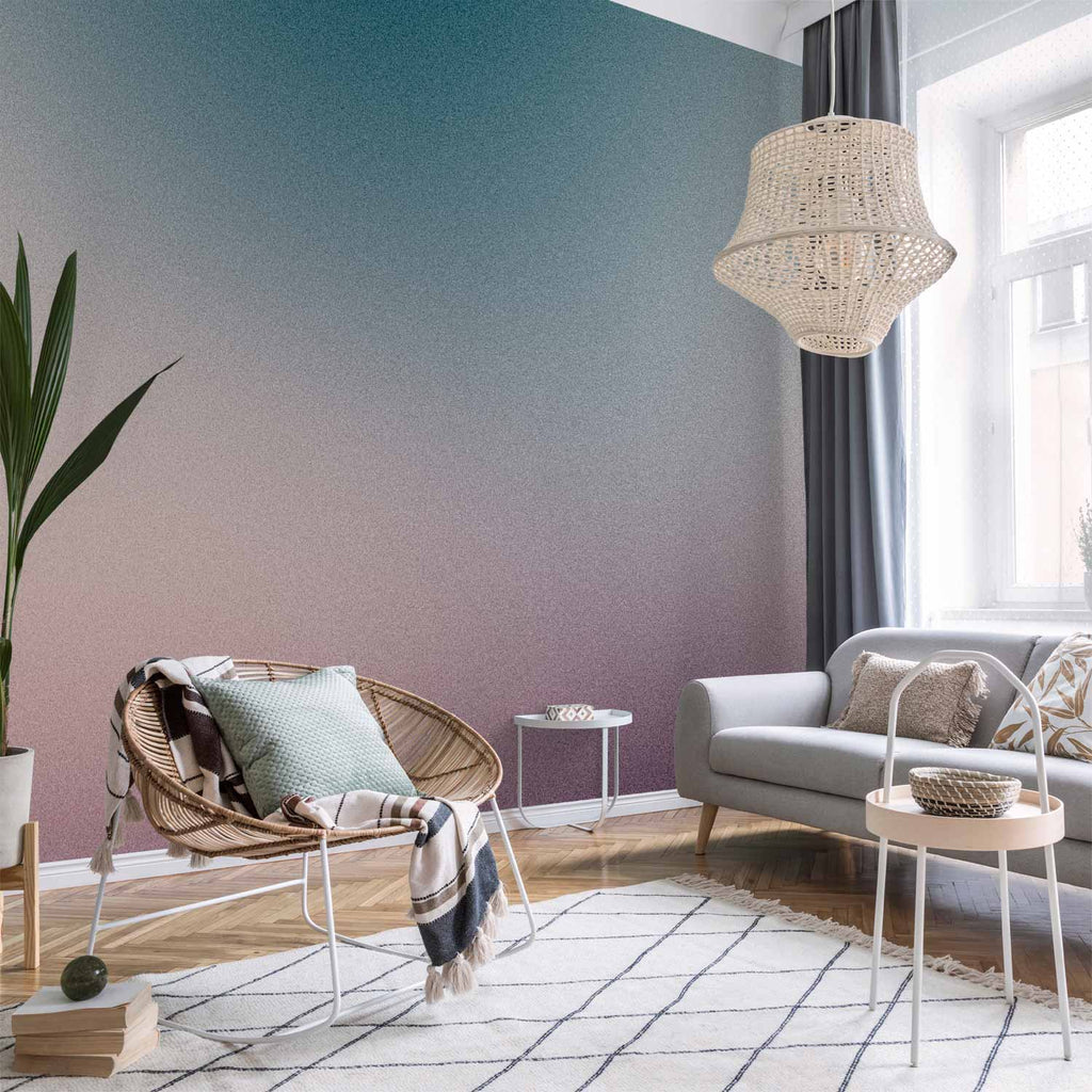 Wall Mural Nostalgic Gradient in Subdued Colors