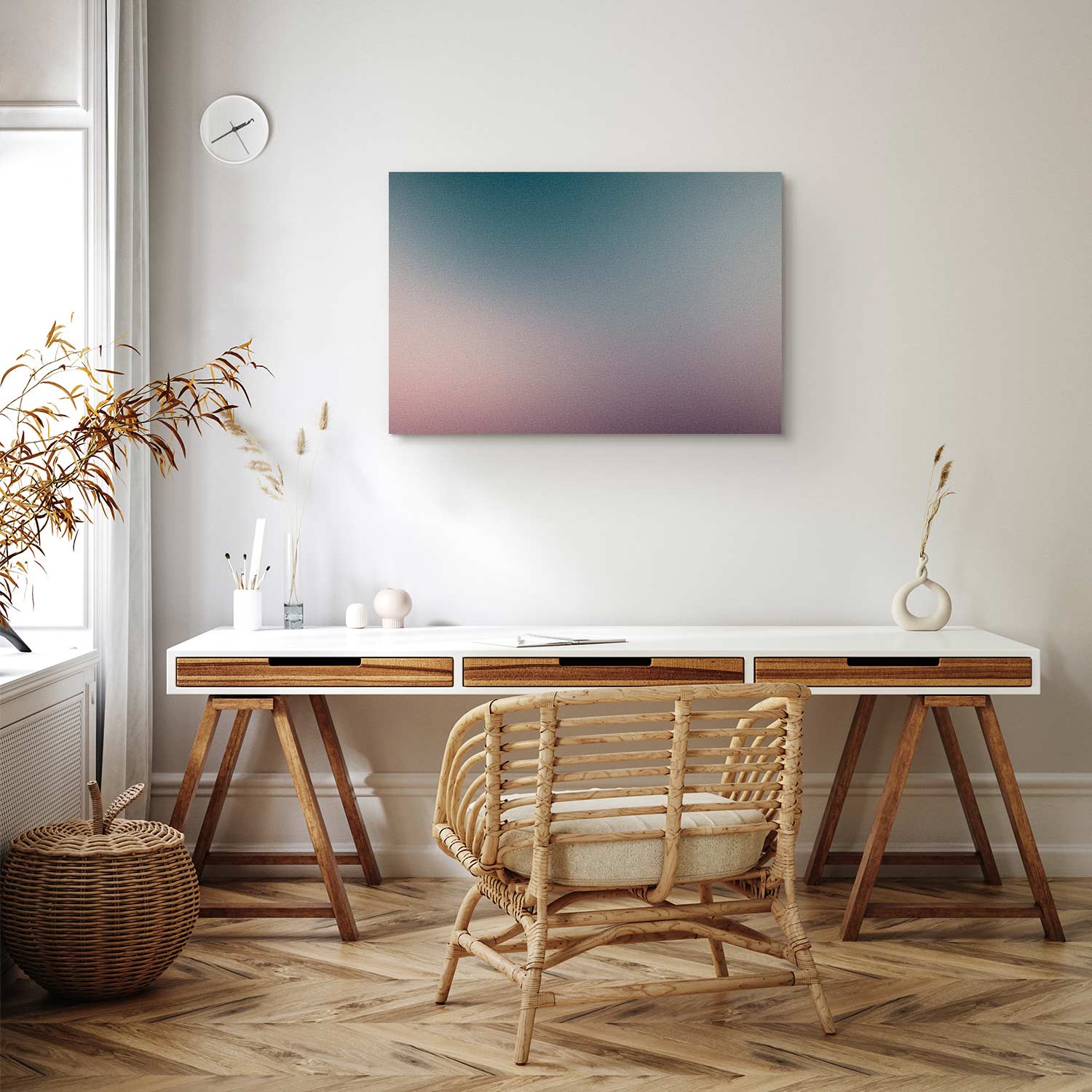 Nostalgic Gradient Abstract Canvas Print