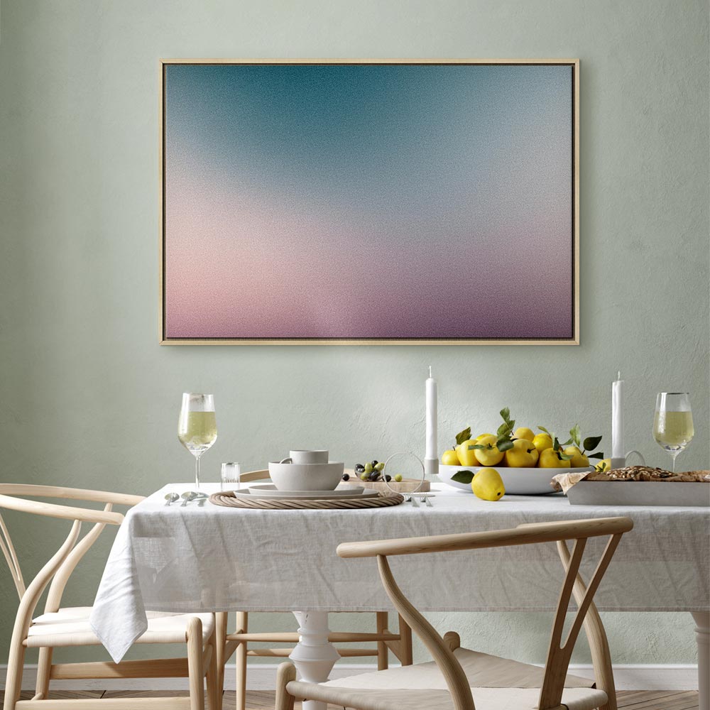 Canvas Print Nostalgic Gradient in Subdued Colors