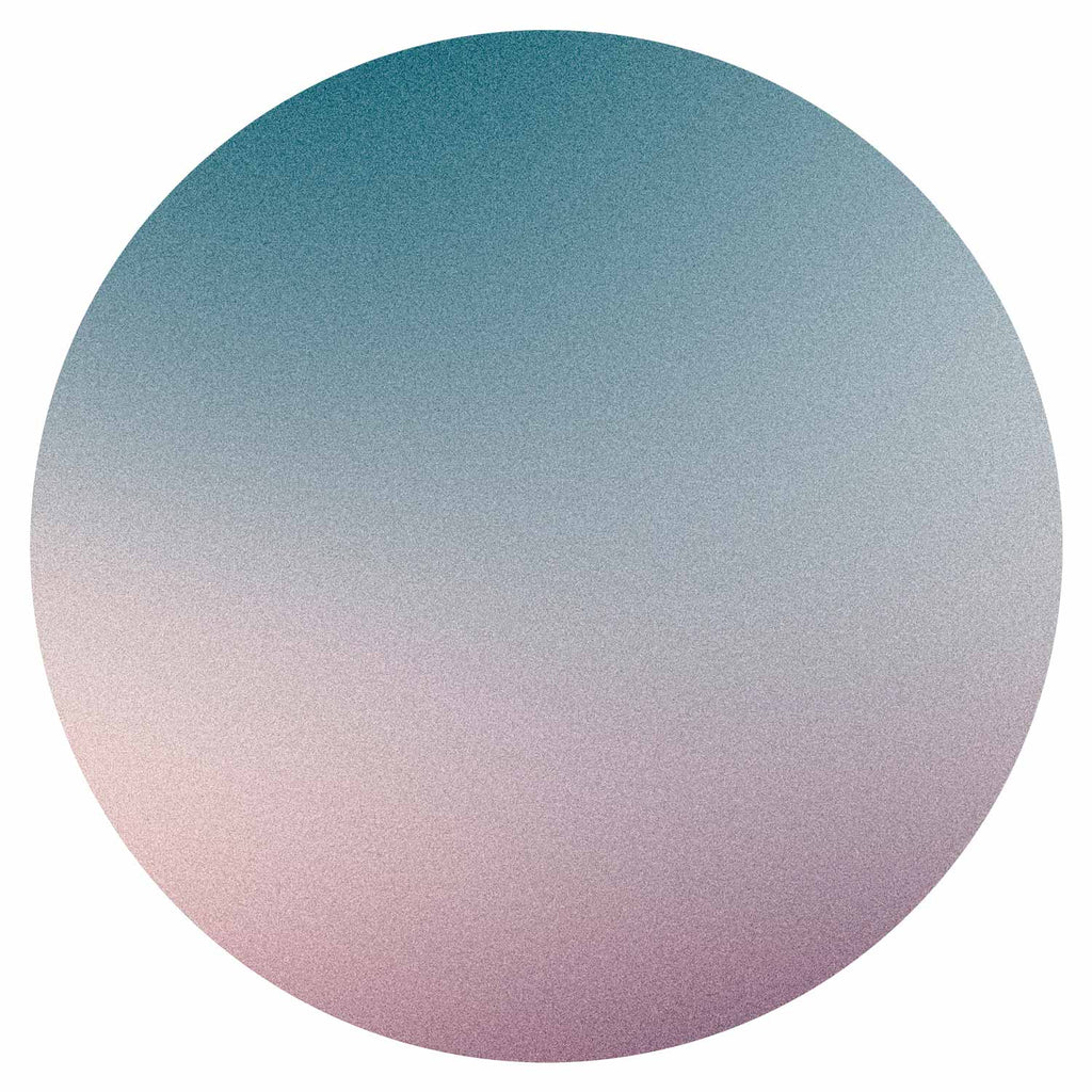 Muted Gradient Abstract Round Wall Mural