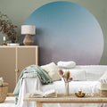 Muted Gradient Abstract Round Wall Mural