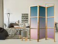Muted Gradient Abstract 3-Panel Japanese Room Divider