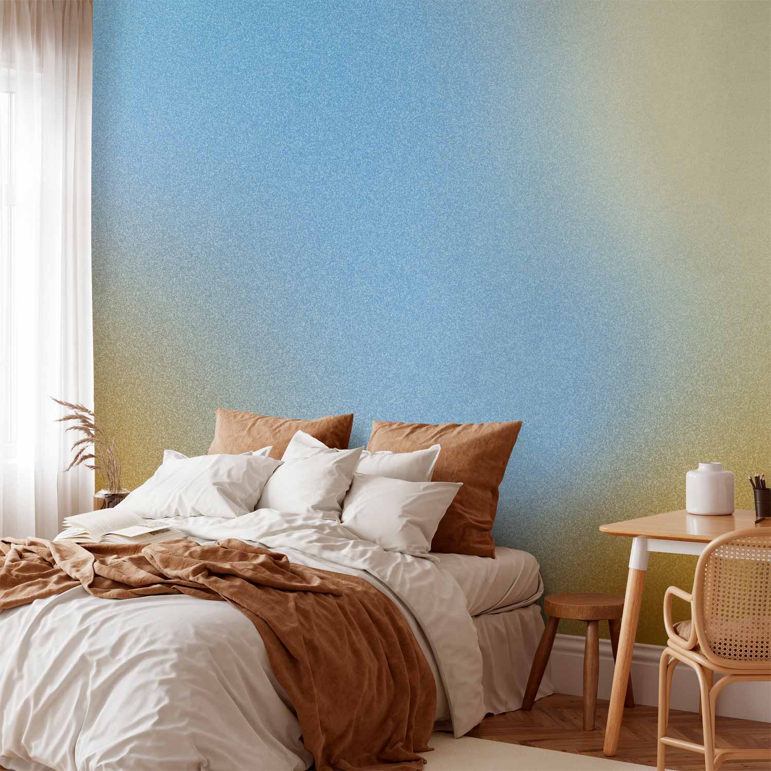 Energetic Vibrant Gradient Abstract Wall Mural