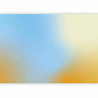 Wandbild mit dynamischem Farbverlauf in leuchtenden Farben