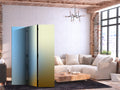 Energetic Abstract Gradient 3-Panel Room Divider