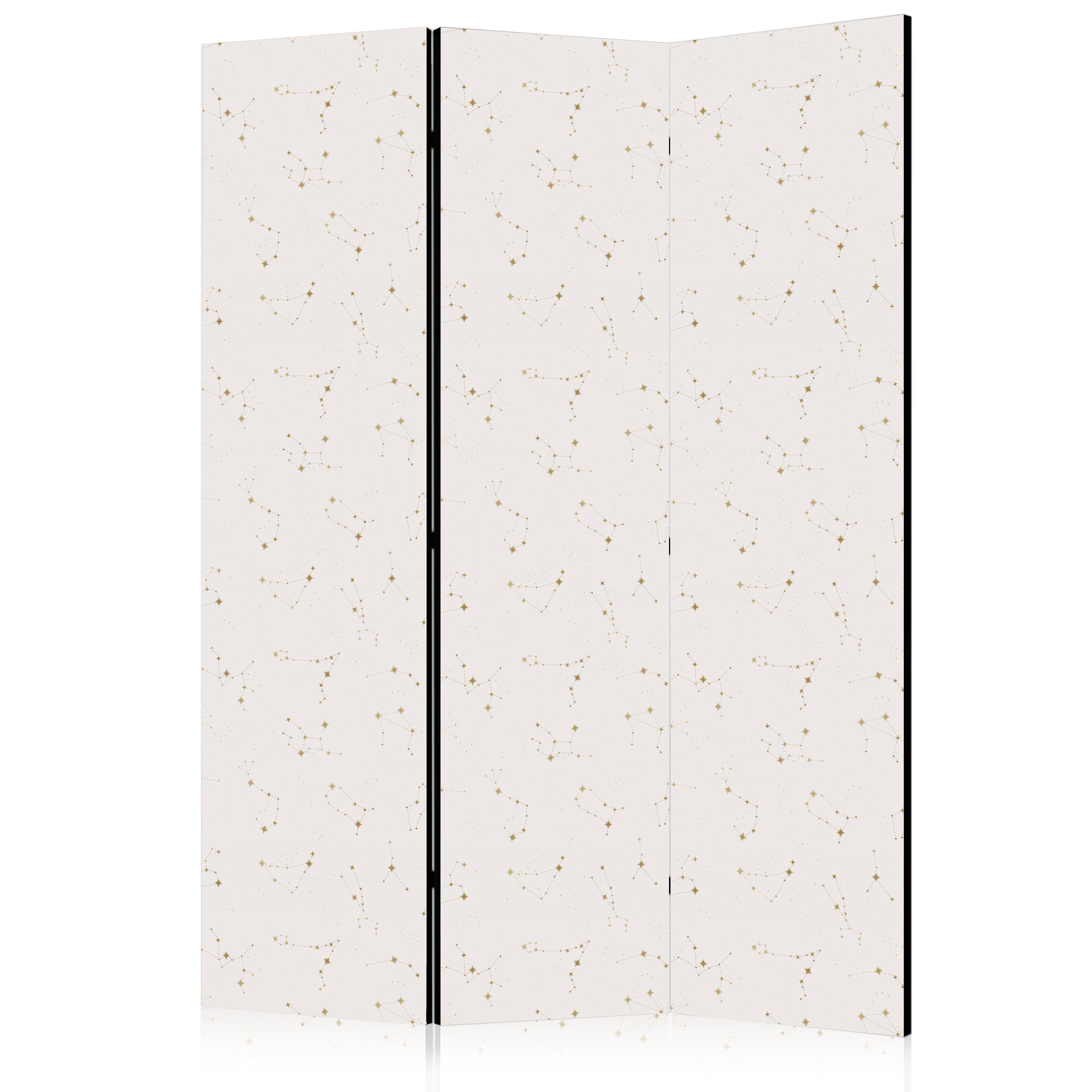 Room Divider - Star Map - Delicate Constellations in Warm Shades