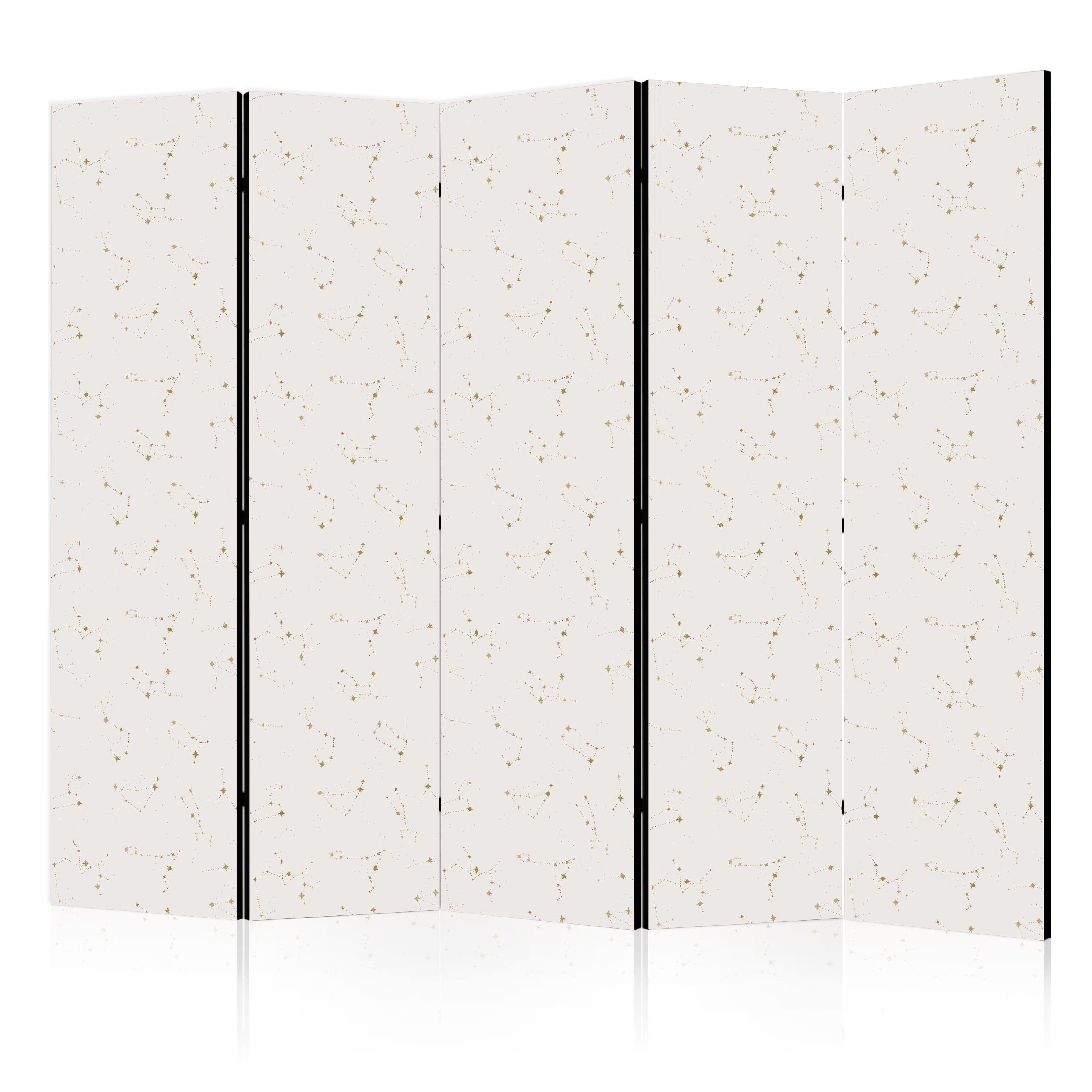 Room Divider Star Map Delicate Constellations Warm Shades